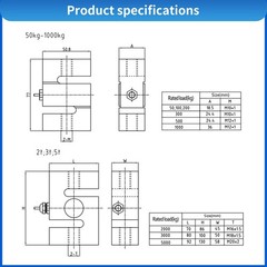 Seven-Wire S-Type Load Cell Tensile and Compressive Strength Test