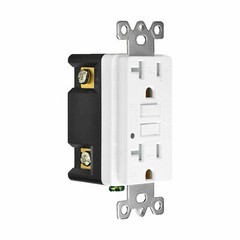 20AMP GFCI Outlet Receptacle Tamper Resistant – ETL GFI TR WR GFCI White Plate
