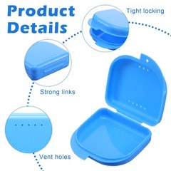 120Pcs Retainer Case with Vent Holes, Mouth Guard Container Case, Dental Stor…