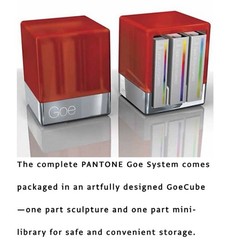 Pantone GEO System Red Cube 3 Sealed Books Fan Guide Color Coated Sticks Palette