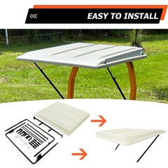 For John Deere Universal Tractor Lawn Mower Top Canopy 2″ x 2″ or 2″ x 3″ ROPS