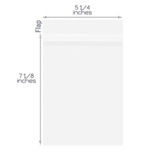 Golden State Art, 5″x 7″ Acid-Free Crystal Clear Sleeves Storage 5×7,