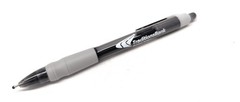 30 Misprint Click Pens MAXGLIDE Hub Pen Lot BLACK & GRAY Thick Rubber Grip