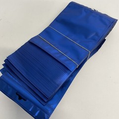 98 Mylar smellproof Clear window Blue resealable bags 7×4.75 (entire bag) 98-Cou