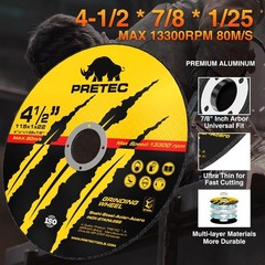 110 Pack 4-1/2″ Cut Off Wheels 0.04″ Ultra Thin 7/8″ Arbor Metal Cutting Discs