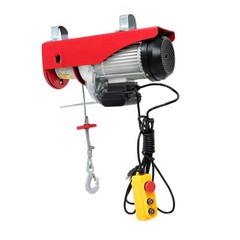 Mini Electric Hoist 2200lbs 14ft Wired Remote Control 1600W 110V Crane Winch