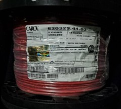 Carol E2032s.41.03 2 Copper Multi-Conductor Cable Red 18 AWG Foil 1000.0′