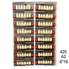 Dental Acrylic Denture Resin Teeth Upper Lower Full Set Shade A1/A2/A3 3/8/16 SD