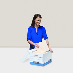 Box 20 Pack STOR/FILE Medium-Duty File Storage FastFold Lift-Off Lid Letter/Lega