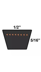 D&D DURA-PRIME PowerDrive A76 or 4L780 1/2 x 78in V-Belt