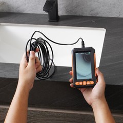 VEVOR Endoscope Camera with Lights Dual Lens Borescope 16.4FT Cable 4.3″ Screen