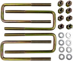 4PCS Square U-Bolts 2.5″ w/ Leaf Springs 8.75″ Long Compatible w 1988-2019 Chevy