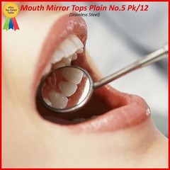12Pcs Dental Premium Mouth Mirror heads Size #5 Mirrors Dentistry Instruments