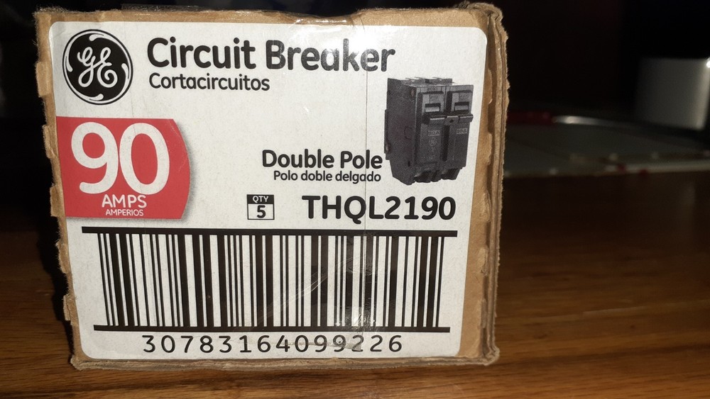 GE ABB THQL21100 100 Amp Circuit Breaker | 100 A, 2 Pole, 120/240 V