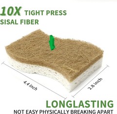 Compostable Eco Friendly Natural Sponges for Household Dishwashing Cleaning