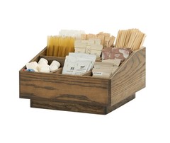 Cal-Mil 27021-136 Melrose 12.25″x 12.25″x 6.5″H Brown Wood Condiment Organizer