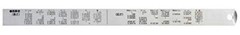 Shinwa Sokutei Pickup Scale Silver cm Display Top and Bottom 1mm Pitch 30cm JIS