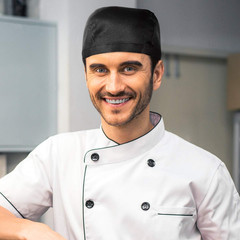 Chef Hat for Men Women – Adjustable Tie Back Chef Cap – Breathable Cotton Skull