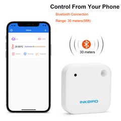Inkbird Temperature Humidity Data Logger Bluetooth APP Wireless Temp Thermometer