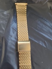 FLEXON Adjustable Watch Strap Metal Stainless Steel Gold 18mm – 20mm