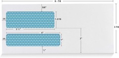 Reliable 500 Count Double Window Security Envelopes with Quick Seal Closure