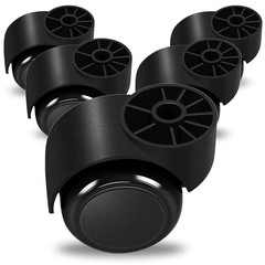 Stemless Office Chair Casters 2in Silent Rolling Wheels Replacement 5PCS Set New