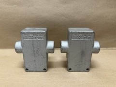 Crouse-Hinds 1/2 FST 1, 3/4 FST 2 Cast Device Box – Lot of 2