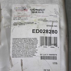 50 lbs Lincoln Stick Electrode Excalibur 7018MR, 3/32″ x 14″, Welding, E7018 AWS