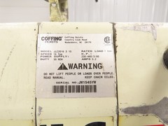 Coffing JLC2016310 Electric Chain Hoist 1 Ton 16 FPM 13′ Lift 230/460V 3PH
