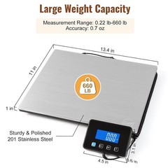 “Bascula Balanza Digital Industrial 660 Lbs Comercial En Kg O Libras Basculas Ne