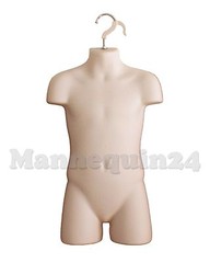 Flesh Kids’ Mannequin Torsos -Set Child Toddler Dress Forms +2 Hangers & 1 Stand