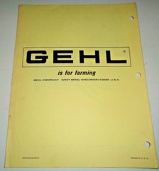 Gehl CA 660 One Row Attachment Operators Owners Manual ORIGINAL! 5/76 corn head