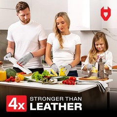 Cut Resistant Gloves Food Grade — 100% Food Safe — Level 5 Meat Cutting Glove…