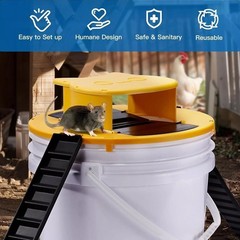 4-PACK Bucket Lid Mouse Rat Trap Bucket Mousetrap Catcher US FAST SHIPPING🔥
