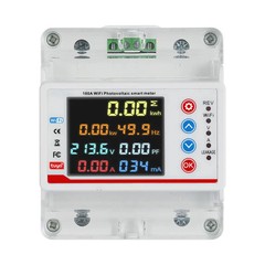 100A Single Phase Tuya WiFi AC Meter Over Under Voltage Leak Protect Prepayment