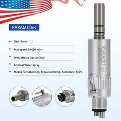 NSK Style Dental Slow Low Speed Handpiece Air Motor E-type 4 Holes Micromotor M4