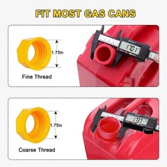 USA 3 Replacement Gas Can Spout Nozzle Vent Kit , Plastic Gas Cans Old Style Cap