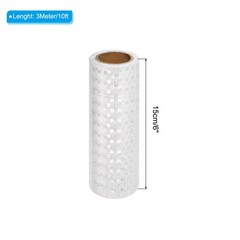 Reflective Tape 6″ x 10FT Adhesive Warning Safety Tape White