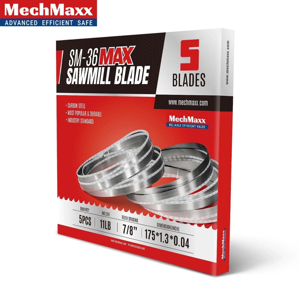 ( 1 Pack / 5 Blades ) Hardwood Sawmill Blades For MechMaxx SM-36MAX, SM-36HMAX