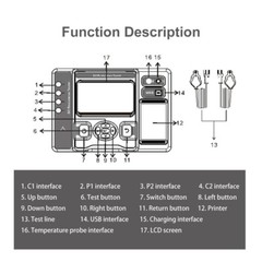DC Resistance Tester Meter with Range 10.0uΩ to 1000.0KΩ Resolution 0.1uΩ 20A
