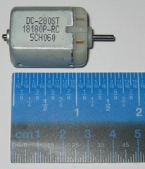 Nichibo DC-280ST Automotive DC Motor – 6 to 12 VDC – 8300 RPM – 12V 280ST-18180