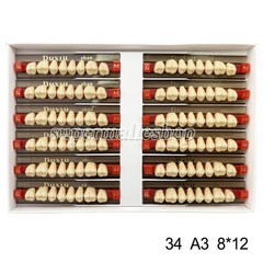 Dental Acrylic Denture Resin Teeth Upper Lower Full Set Shade A1/A2/A3 3/8/16 SD