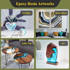 New 2 Gallon UV Resistant Epoxy Resin Kit 256oz Anti-Yellowing for Tables