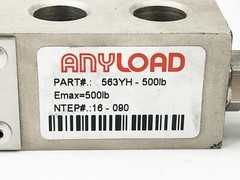 New Anyload 563YH-500LB Single Ended Beam Load Cell Emax 500LB – No Box