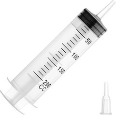 60ML Syringe with Cap, Syringes without Needle, Measurement Applicator (3 Pack)