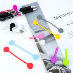 Quacc 10 PCS Reusable Magnetic Cable Ties Multicolor