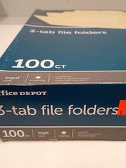 Office Depot 3-tab File Folders Legal Manila QTY: 100 810-846