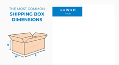 Shipping Box 10.3 (L) x 7(W) x 2.5(H) inch AA-13 AA-166