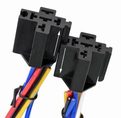 Car Relay + Harness Socket, 12VDC,40A,SPDT 5 Pin WATER RESISTANT, SHIPS FROM USA