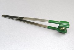 Specialty Tweezers PVC Coated Forceps Flat Tips Safe Rubber NON Marring Holding